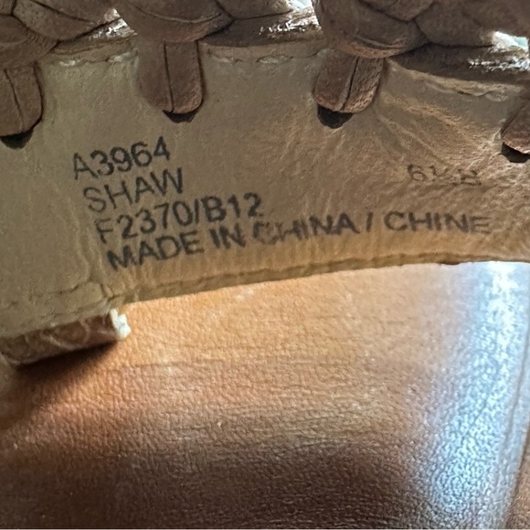 Coach Shaw Leather Woven Heeled Slide Snake Print Sandals Size 6.5 NWOB - Picture 10 of 10